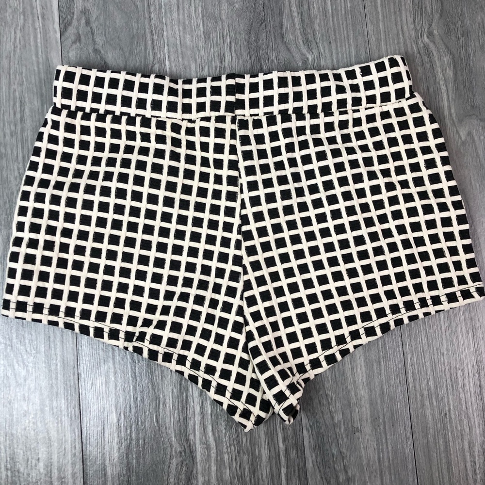 Windowpane pull-on shorts medium pockets - Picture 3 of 6
